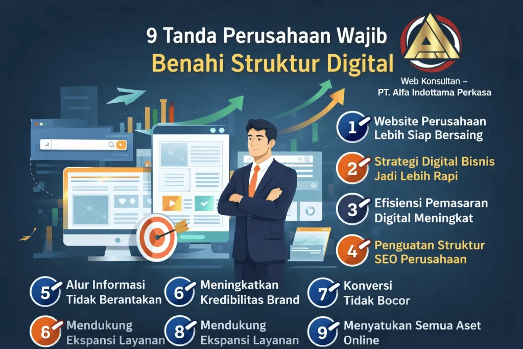 9 Tanda Perusahaan Wajib Benahi Struktur Digital