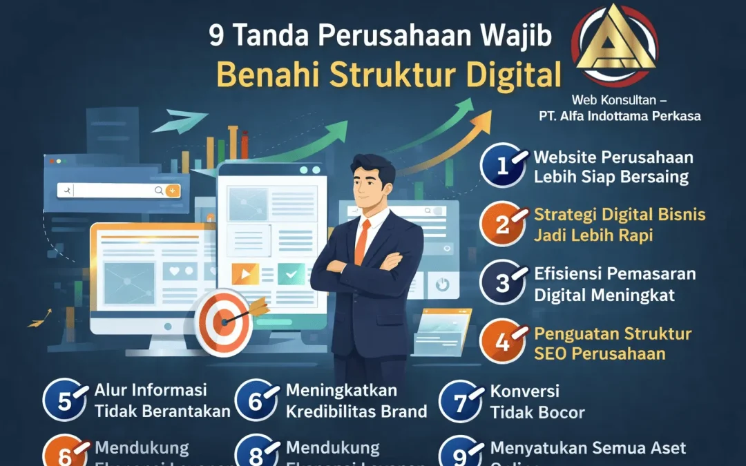 9 Tanda Perusahaan Wajib Benahi Struktur Digital
